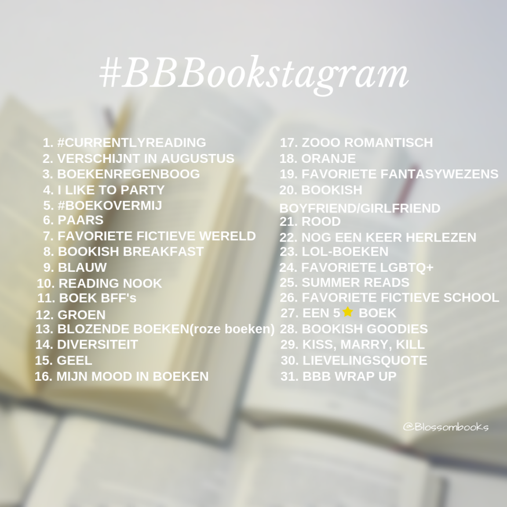 BBBookstagram challenges 2019