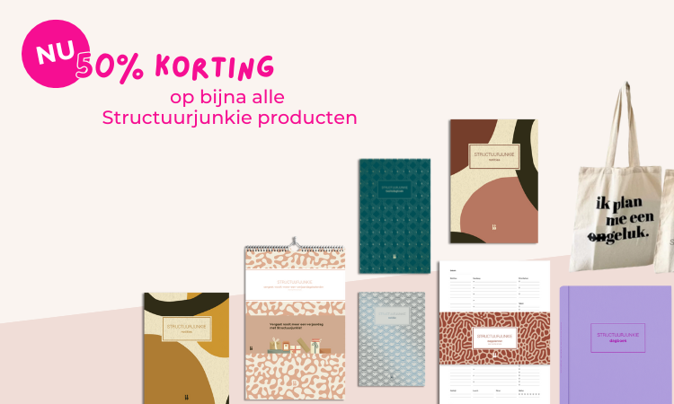 Nu 50% korting op bijna alle Structuurjunkie producten