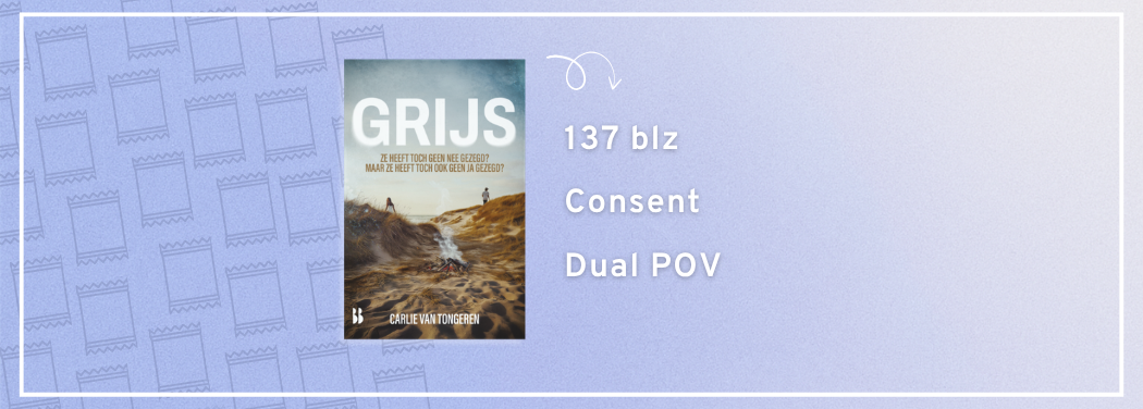 Grijs Carlie van Tongeren dun young adult boek over constent